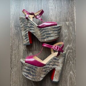 CHRISTIAN LOUBOUTIN
Burgundy Leather So Bella Sirene